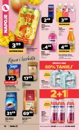 Gazetka promocyjna Netto - Od Czwartku - Gazetka - ważna od 27.09 do 27.09.2025 - strona 12 - produkty: Kawa rozpuszczalna, Sok, Gra, Napój energetyczny, Inka, Kawa ziarnista, Saga, Kawa mielona, Kawa, Herbata czarna, Napoje, Tiger, Prima, Oshee, Woda, Herbata, Mango, Napój, Cisowianka, Liczi, Hortex