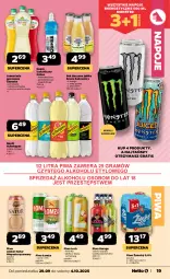 Gazetka promocyjna Netto - Od Poniedziałku - Gazetka - ważna od 04.10 do 04.10.2025 - strona 19 - produkty: Piwa, Piwo, Sok, Gra, Lemoniada, Ananas, Napoje, Schweppes, Napój izotoniczny, Limonka, Aronia, Oshee, Mango, Napój, Mięta, Grejpfrut