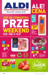 Gazetka promocyjna Aldi - PROMOCJE NA WEEKEND - Gazetka - ważna od 10.07 do 10.07.2021 - strona 1 - produkty: Truskawki, Karkówka wieprzowa, Mięsne specjały, Tera, Lody