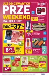 Gazetka promocyjna Aldi - PROMOCJE NA WEEKEND - Gazetka - ważna od 10.07 do 10.07.2021 - strona 2 - produkty: Sok, Pstrąg tęczowy, Sokołów, Truskawki, Balta Mare, Karkówka wieprzowa, Mięsne specjały, Tera, Burger, Buraki, Pstrąg, Grill, Gres