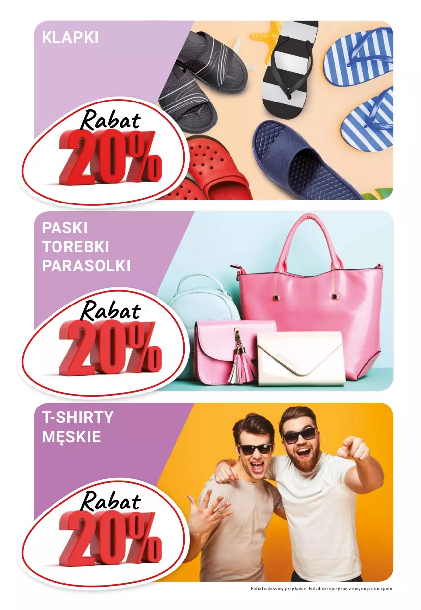 Gazetka promocyjna Bi1 - Radość z zakupów - ważna 21.07 do 27.07.2021 - strona 9 - produkty: Klapki, Parasol, T-shirt