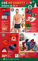 Gazetka promocyjna Aldi - Pełna oferta - Gazetka - ważna od 25.11 do 25.11.2023 - strona 38 - produkty: Ser, Kapcie, Karp, Czapka, Wełna, Dzieci, Bokserki, Fa