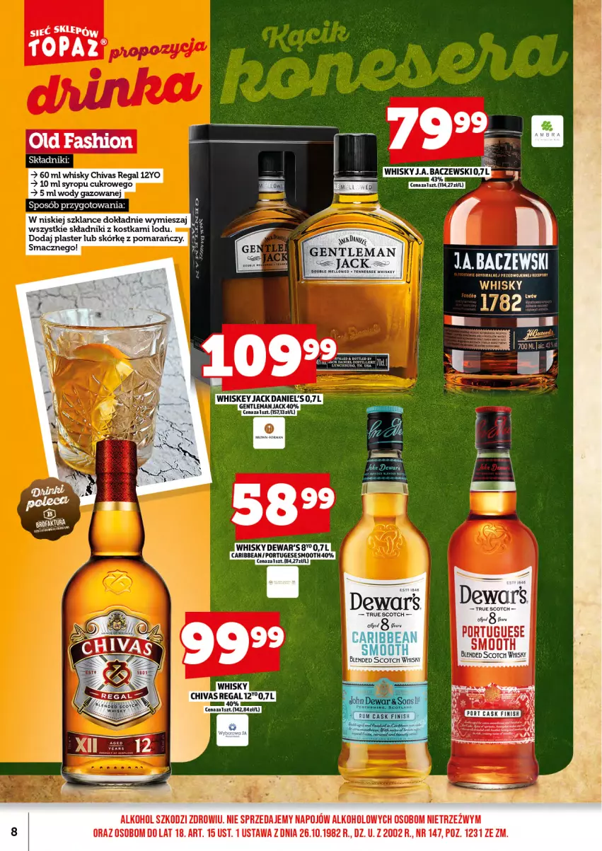 Gazetka promocyjna Topaz - Gazetka - ważna 01.07 do 16.07.2025 - strona 10 - produkty: Fa, HP, Jack Daniel's, Por, Syrop, Top, Whiskey, Whisky