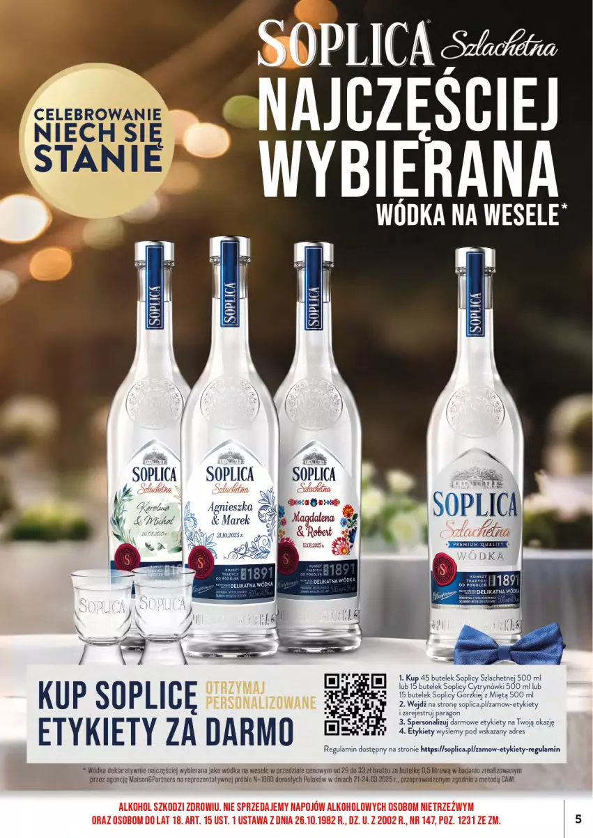 Gazetka promocyjna Topaz - Gazetka - ważna 01.07 do 16.07.2025 - strona 7 - produkty: Dres, Soplica, Wódka