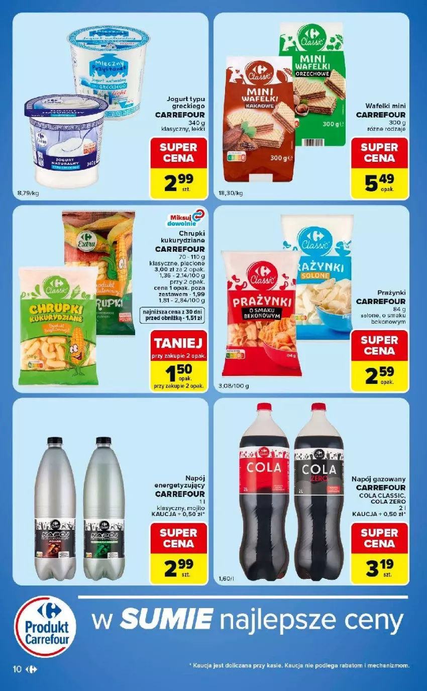 Gazetka promocyjna Carrefour - Gazetka Carrefour Market w SUMIE ekspresowe zakupy - ważna 04.07 do 10.08.2026 - strona 10 - produkty: Beko, Chrupki, Jogurt, Napój, Napój gazowany, Por
