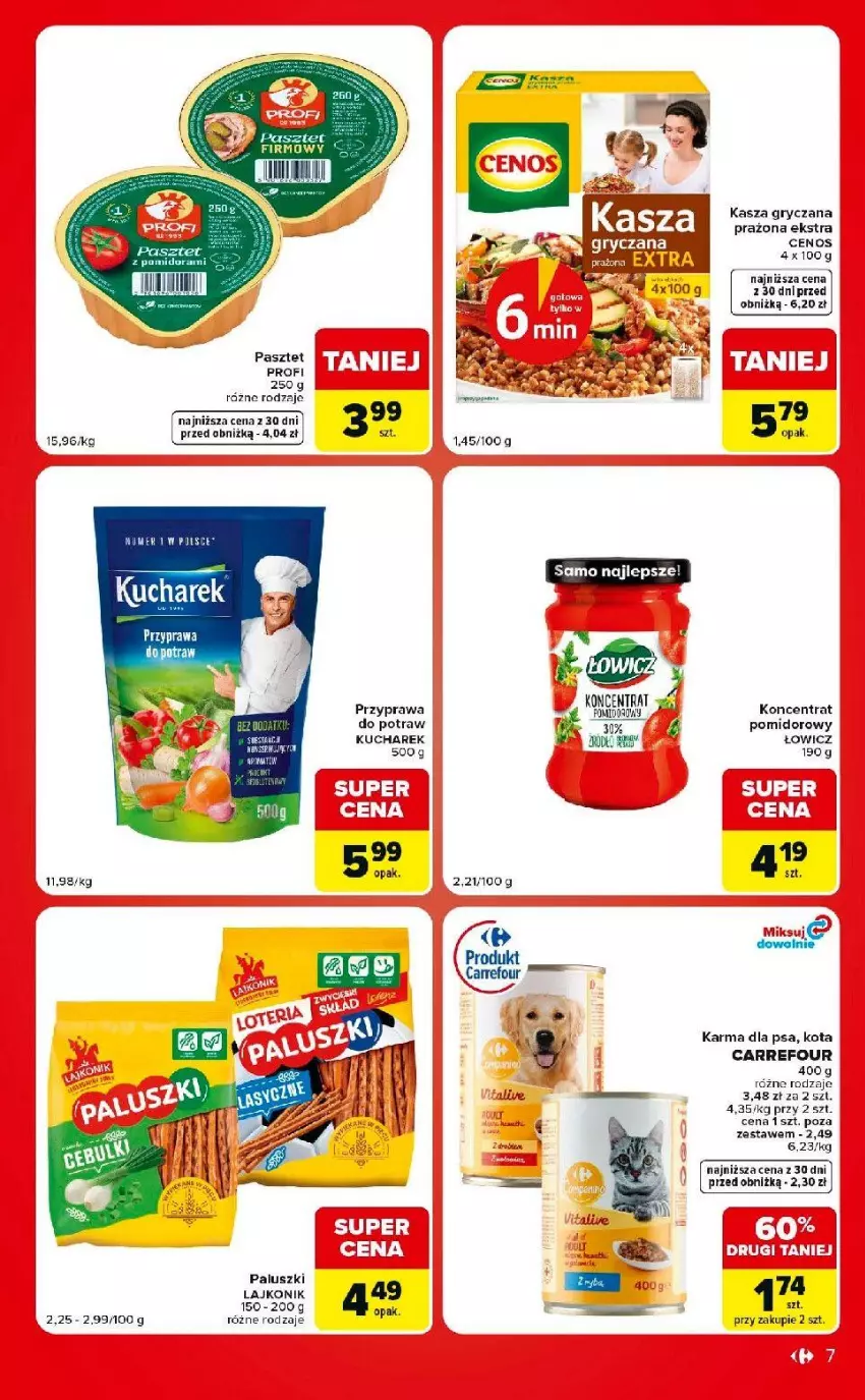 Gazetka promocyjna Carrefour - Gazetka Carrefour Market w SUMIE ekspresowe zakupy - ważna 04.07 do 10.08.2026 - strona 7 - produkty: Fa, Kasza, Kucharek, Lajkonik, Pasztet, Przyprawa do potraw, Rum