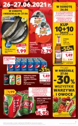 Gazetka promocyjna Kaufland - OFERTA TYGODNIA - Gazetka - ważna od 30.06 do 30.06.2021 - strona 3 - produkty: Piwa, Piwo, Warzywa, Gra, 7up, Pepsi max, Pstrąg tęczowy, Warzywa i owoce, Mirinda, Perła, Pepsi, Napój gazowany, Pstrąg, Ferrero, Owoce, Waga, Mango, Napój, Kinder