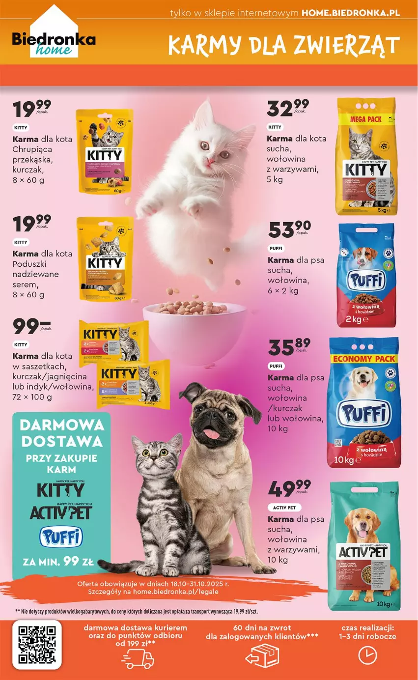 Gazetka promocyjna Biedronka - Okazje Tygodnia - ważna 18.10 do 01.11.2025 - strona 4 - produkty: Kurczak, Puf, Warzywa, Wołowina