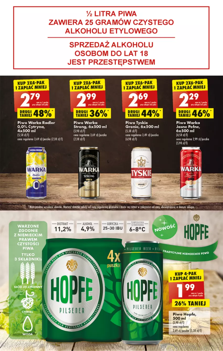 Gazetka promocyjna Biedronka - Ale tydzień - ważna 17.10 do 22.10.2022 - strona 47 - produkty: LG, Piwo, Radler, Tyskie, Warka