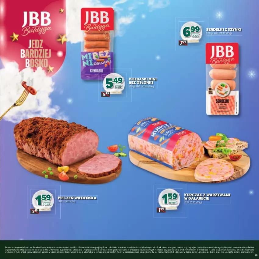 Gazetka promocyjna Stokrotka - Katalog Boże Narodzenie! - ważna 11.12 do 29.12.2025 - strona 55 - produkty: Gala, Kurczak, Mięso, Owoce, Piec, Ser, Serdelki, Warzywa