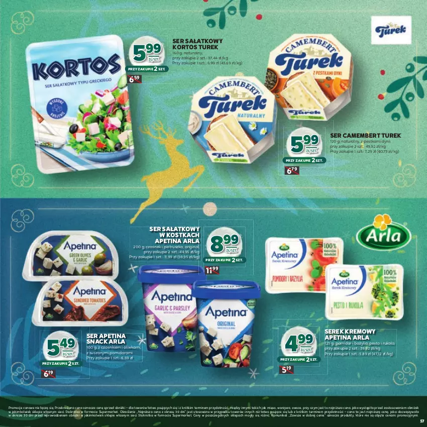 Gazetka promocyjna Stokrotka - Katalog Boże Narodzenie! - ważna 11.12 do 29.12.2025 - strona 57 - produkty: Bazyl, Bazylia, Camembert, Czosnek, Gin, Mięso, Owoce, Pesto, Pietruszka, Rukola, Sałat, Ser, Serek, Warzywa