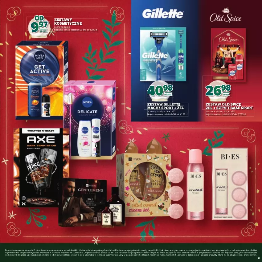 Gazetka promocyjna Stokrotka - Katalog Boże Narodzenie! - ważna 11.12 do 29.12.2025 - strona 71 - produkty: Gillette, Mach3, Mięso, Old Spice, Owoce, Por, Sport, Warzywa