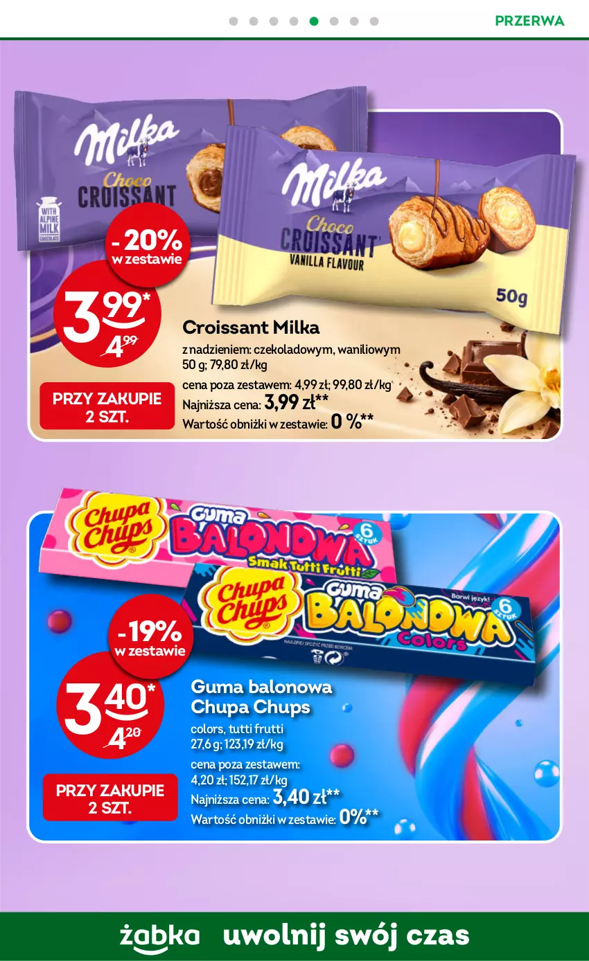 Gazetka promocyjna Żabka - gazetka-promocyjna-43-44-2026 - ważna 21.10 do 03.11.2026 - strona 50 - produkty: Chupa Chups, Croissant, Milka