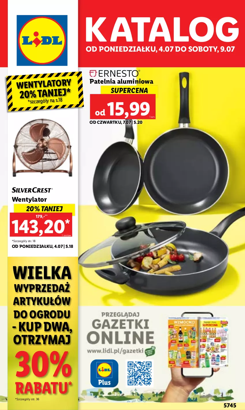 Gazetka promocyjna Lidl - GAZETKA - ważna 04.07 do 09.07.2022 - strona 1 - produkty: Patelnia