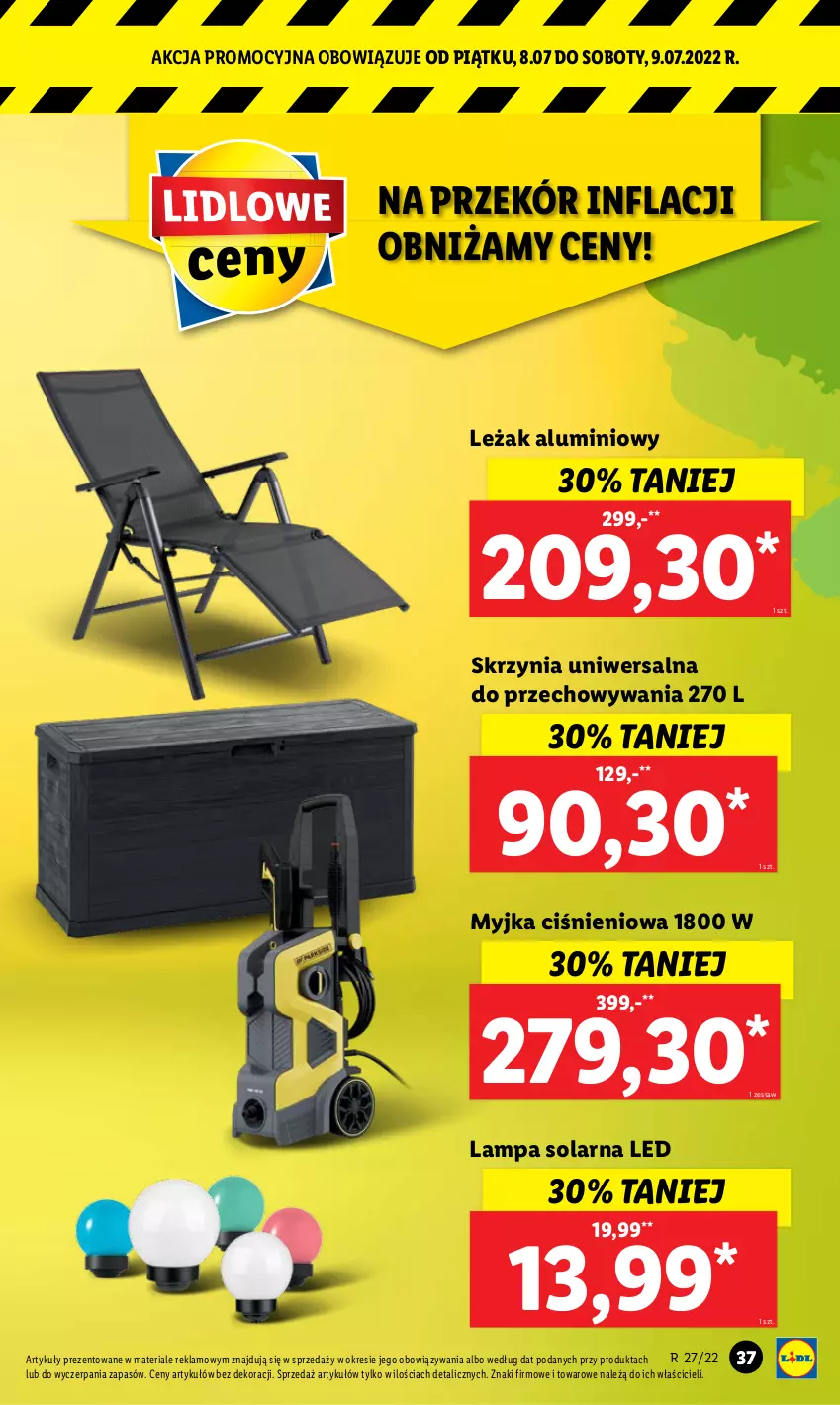 Gazetka promocyjna Lidl - GAZETKA - ważna 04.07 do 09.07.2022 - strona 43 - produkty: Lampa, Myjka ciśnieniowa