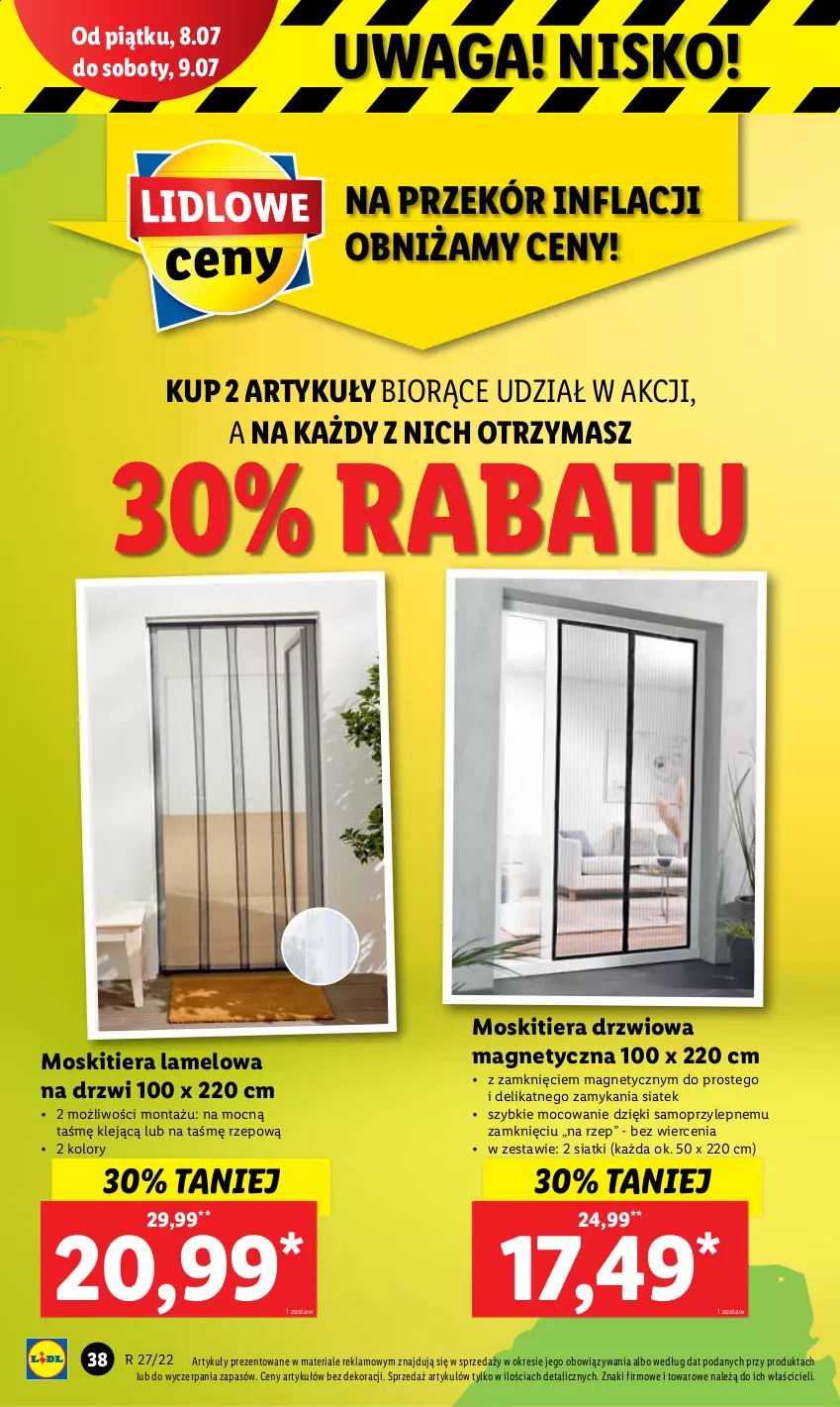 Gazetka promocyjna Lidl - GAZETKA - ważna 04.07 do 09.07.2022 - strona 44 - produkty: Drzwi, Klej, Mop, Waga