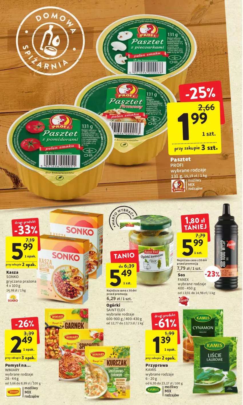 Gazetka promocyjna Intermarche - Gazetka Intermarche - ważna 02.03 do 08.03.2023 - strona 26 - produkty: Fa, Gry, Kamis, Kasza, Pasztet, Sonko, Sos, Winiary