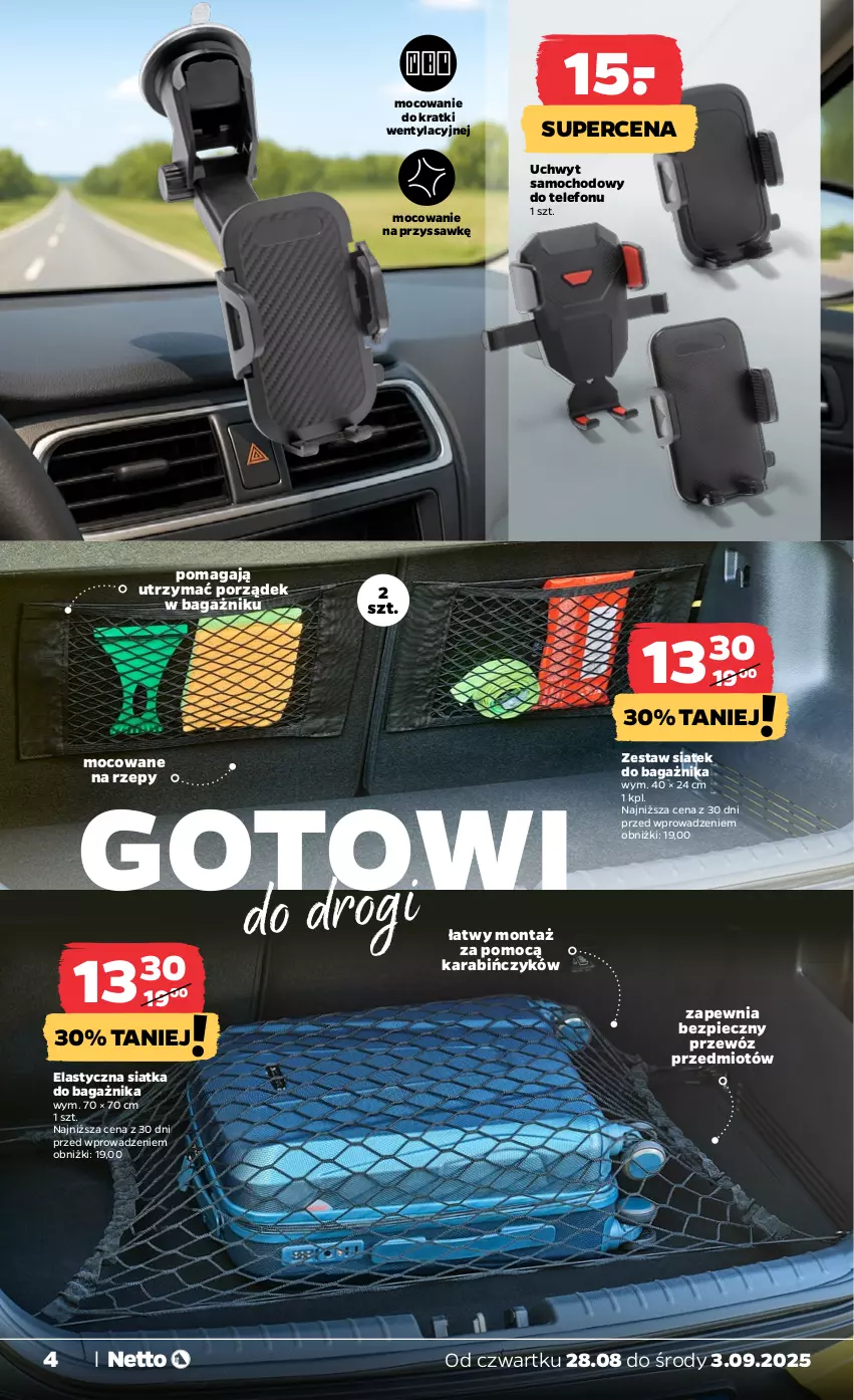 Gazetka promocyjna Netto - Od Czwartku Przemysłowa - ważna 28.08 do 03.09.2025 - strona 4 - produkty: O Bag, Piec, Por, Siatka, Telefon