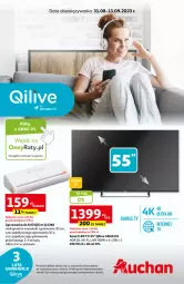 Gazetka promocyjna Auchan - Gazetka Qilive BY AUCHANLAB Hipermarket Auchan - Gazetka - ważna od 13.09 do 13.09.2023 - strona 1 - produkty: LED TV, Warka, Nuty