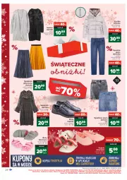 Gazetka promocyjna Carrefour - Gazetka Carrefour - Gazetka - ważna od 19.12 do 19.12.2021 - strona 24 - produkty: Spódnica, Sweter, Kapcie, Buty, Spodnie jeans, Kurtka, Dzieci, Spodnie, Sukienka, Fa