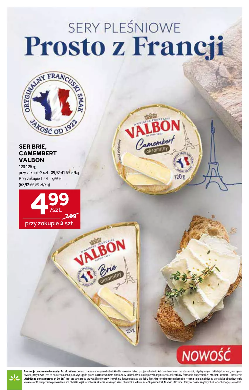 Gazetka promocyjna Stokrotka - Supermarket - ważna 11.06 do 17.06.2026 - strona 25 - produkty: Brie, Camembert, Mięso, Optima, Owoce, Ser, Warzywa
