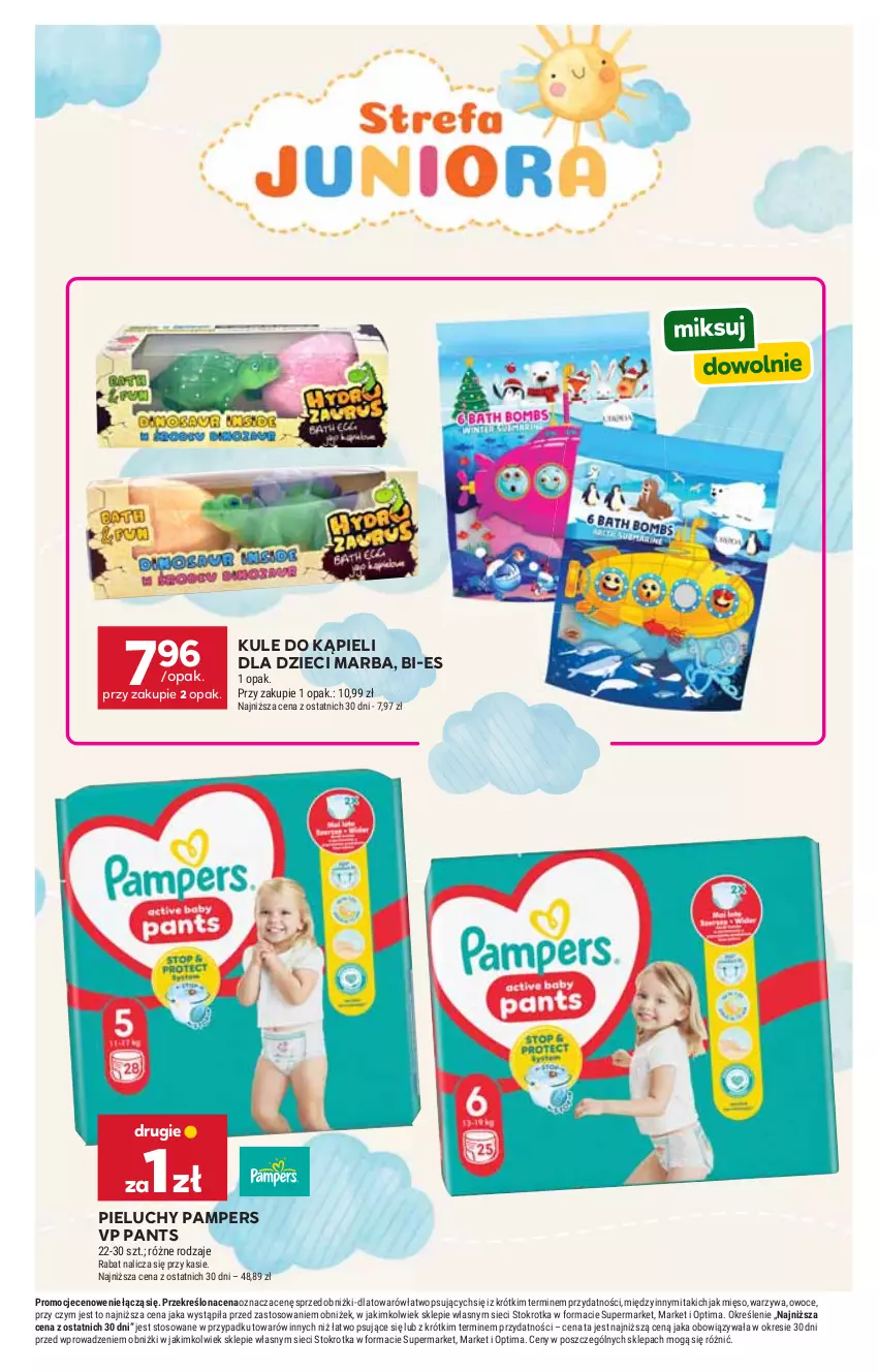 Gazetka promocyjna Stokrotka - Supermarket - ważna 11.06 do 17.06.2026 - strona 53 - produkty: Dzieci, Mięso, Optima, Owoce, Pampers, Pieluchy, Warzywa