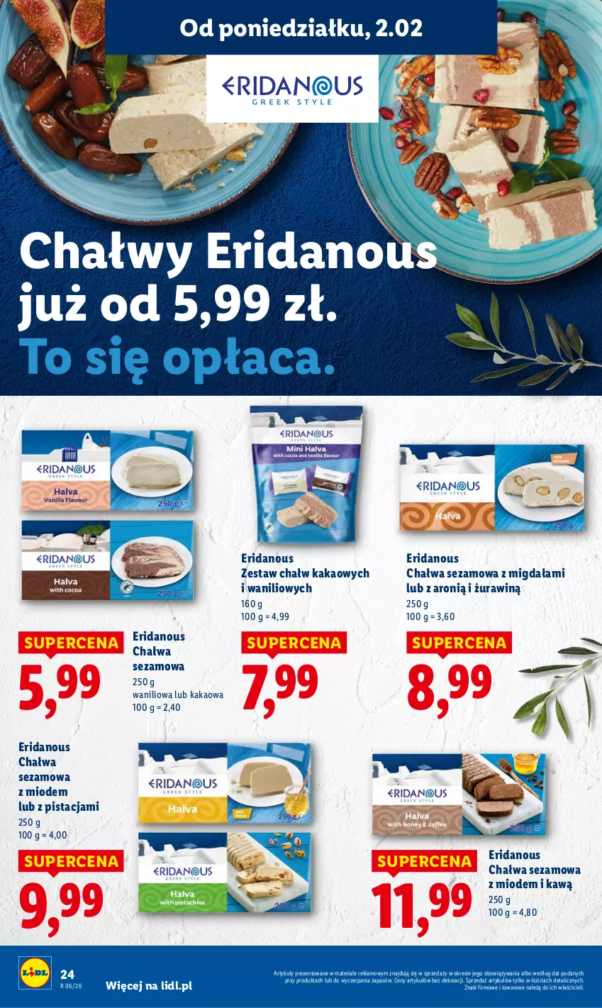 Gazetka promocyjna Lidl - GAZETKA - ważna 02.02 do 04.02.2026 - strona 24 - produkty: Chałwa, Kakao, Sezam