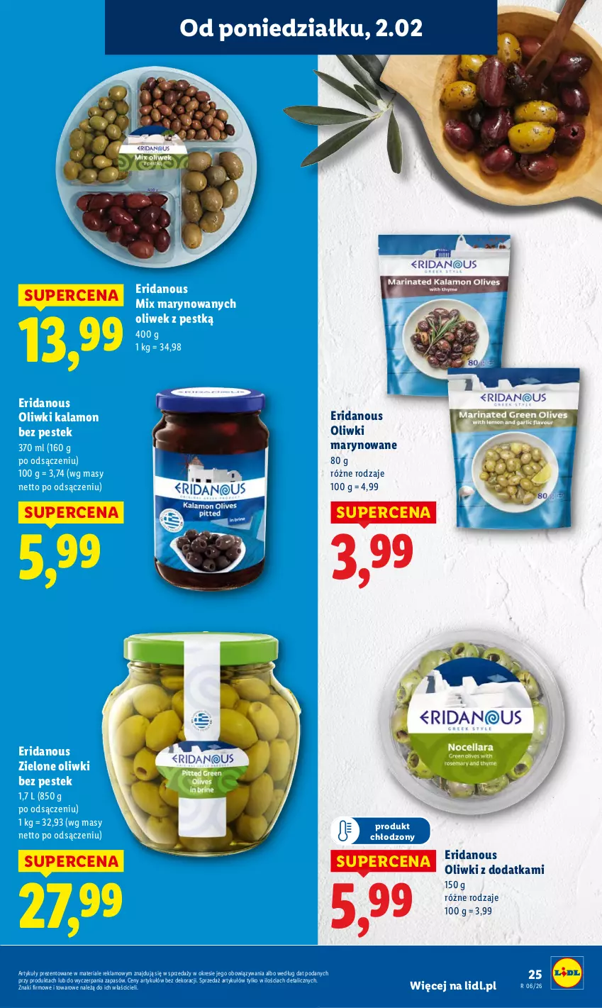Gazetka promocyjna Lidl - GAZETKA - ważna 02.02 do 04.02.2026 - strona 25 - produkty: Oliwki, Stek