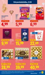 Gazetka promocyjna Lidl - GAZETKA - Gazetka - ważna od 04.02 do 04.02.2026 - strona 39 - produkty: Piernik, Ser, Praliny, Diamant, Raffaello, Ferrero Rocher, Ferrero, Lizaki, Haribo, Nimm2, LG, Fa