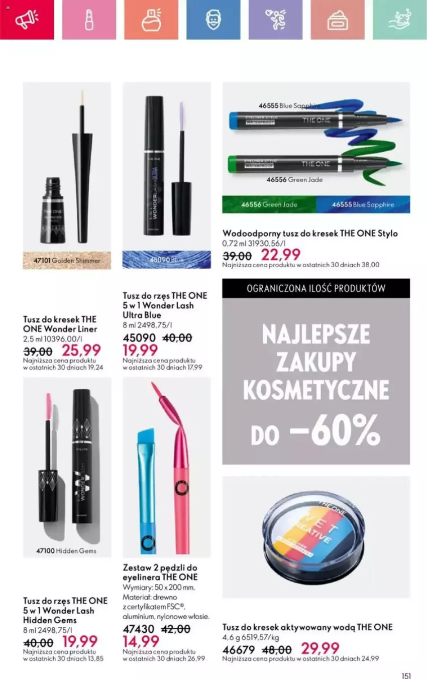 Gazetka promocyjna Oriflame - ważna 25.05 do 14.06.2025 - strona 105 - produkty: Gra, Por, The ONE, Tusz
