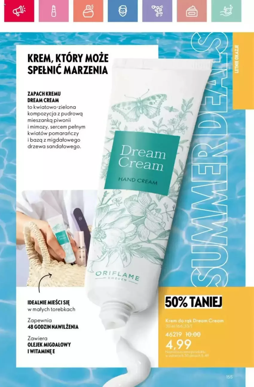 Gazetka promocyjna Oriflame - ważna 25.05 do 14.06.2025 - strona 109 - produkty: Krem do rąk, Olej, Piwo, Sandał, Ser, Torebka
