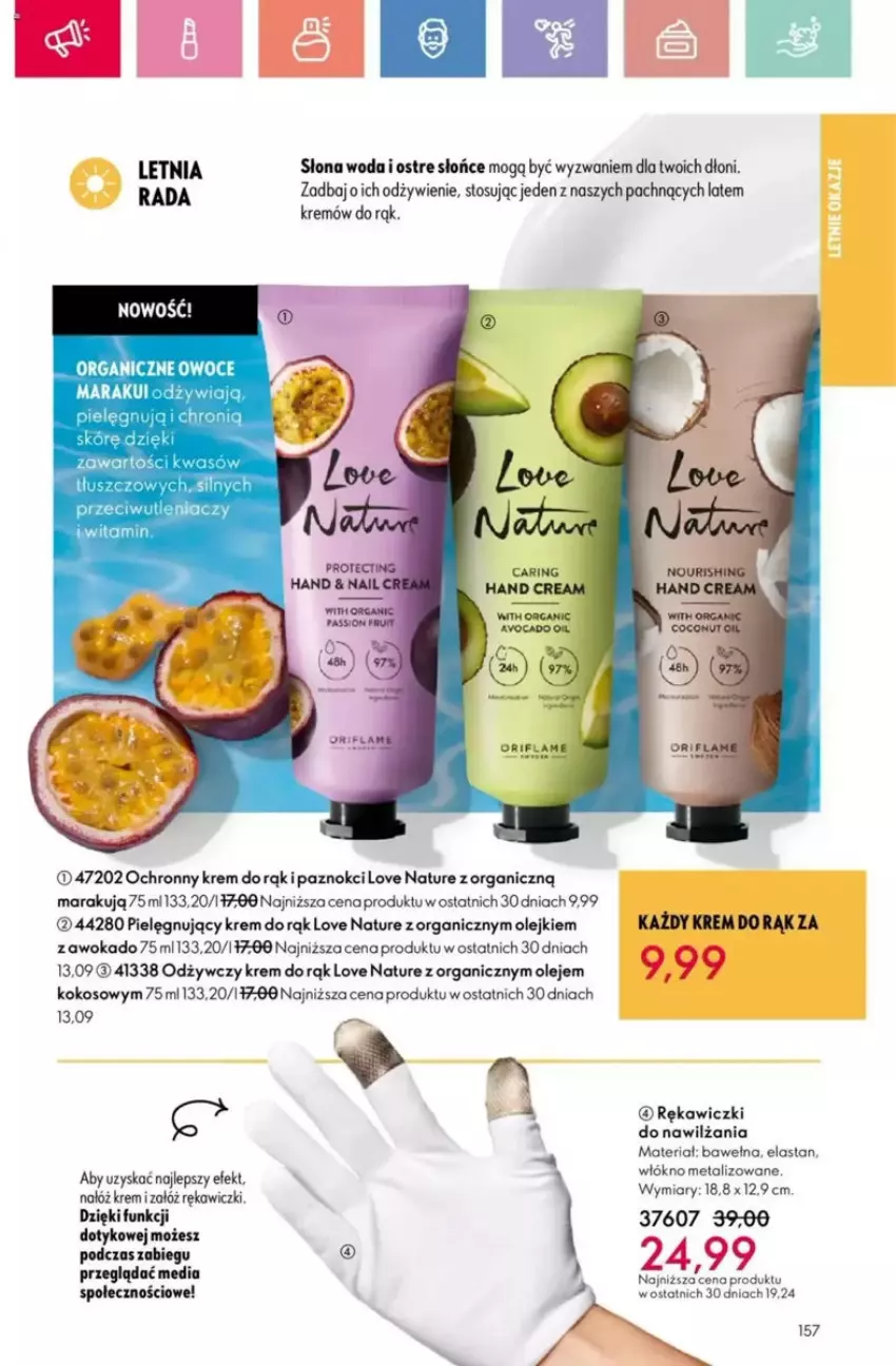 Gazetka promocyjna Oriflame - ważna 25.05 do 14.06.2025 - strona 111 - produkty: Avocado, Fa, Kokos, Krem do rąk, Love Nature, Ochronny krem, Olej, Owoce, Wełna, Woda