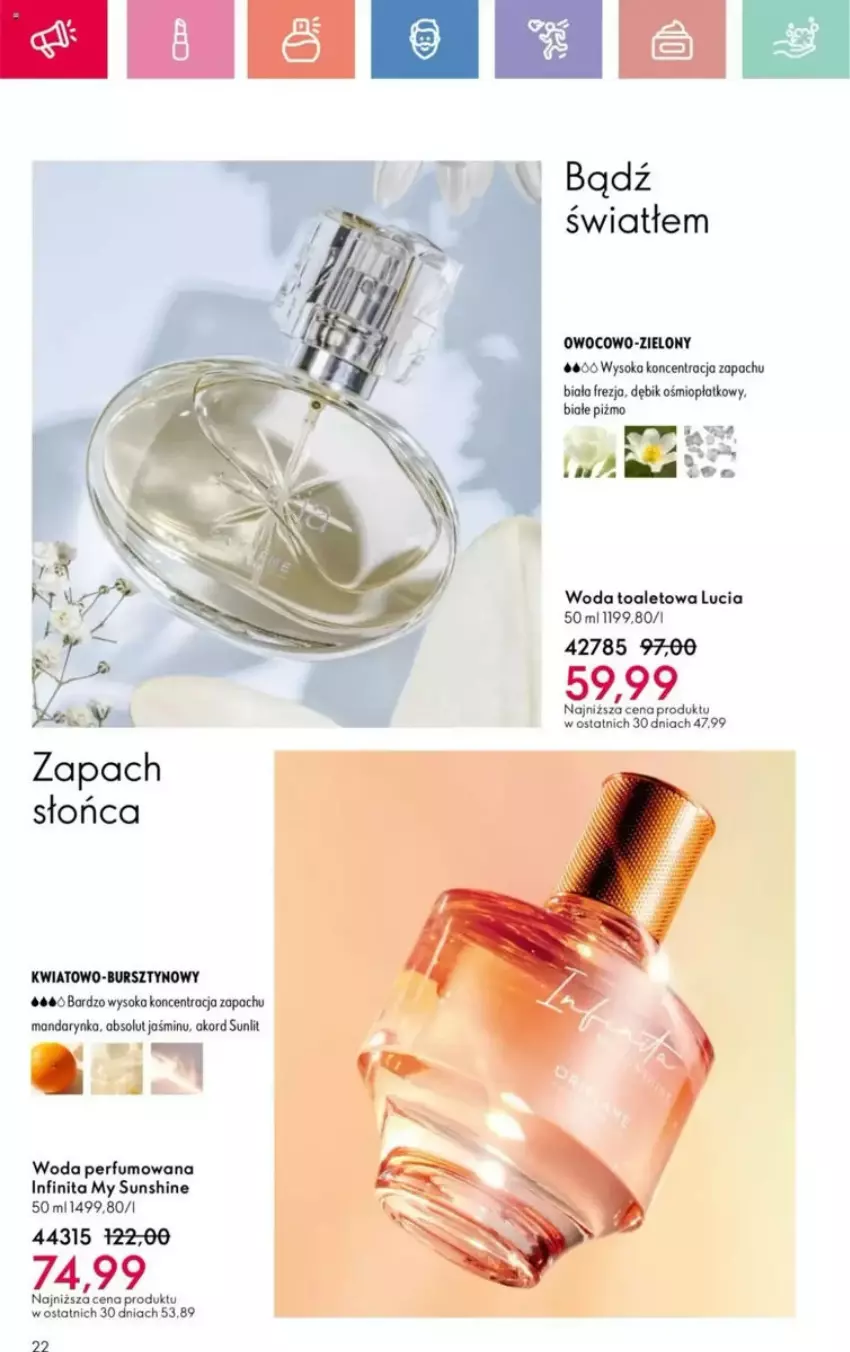 Gazetka promocyjna Oriflame - ważna 25.05 do 14.06.2025 - strona 117 - produkty: Absolut, Bursztyn, Perfum, Sok, Woda, Woda perfumowana, Woda toaletowa