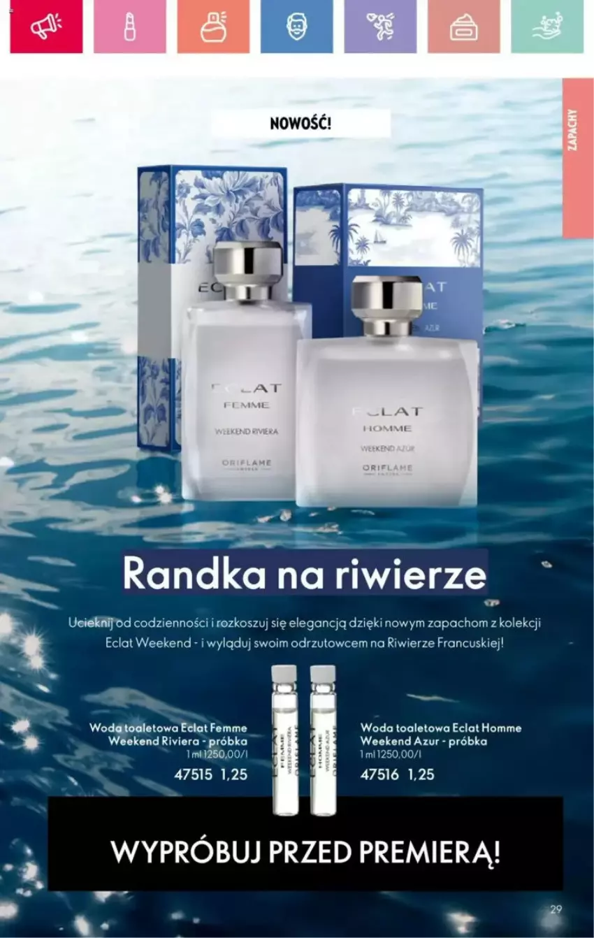Gazetka promocyjna Oriflame - ważna 25.05 do 14.06.2025 - strona 127 - produkty: Eclat, Kiwi, Kosz, Woda, Woda toaletowa