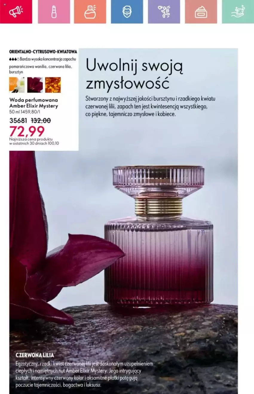 Gazetka promocyjna Oriflame - ważna 25.05 do 14.06.2025 - strona 135 - produkty: Aksam, Bursztyn, Perfum, Sok, Woda, Woda perfumowana