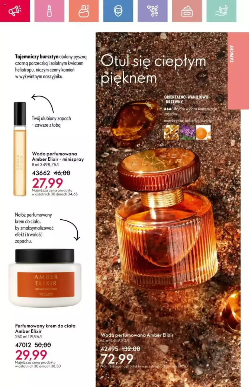 Gazetka promocyjna Oriflame - ważna 25.05 do 14.06.2025 - strona 137 - produkty: Bursztyn, Fa, Helio, Krem do ciała, Naszyjnik, Perfum, Por, Woda, Woda perfumowana