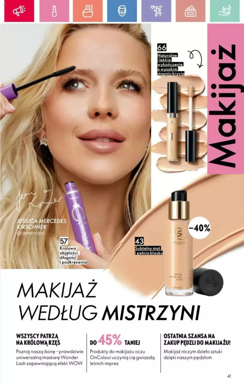 Gazetka promocyjna Oriflame - ważna 25.05 do 14.06.2025 - strona 144 - produkty: Makijaż, Maska, OnColour, Produkty do makijażu