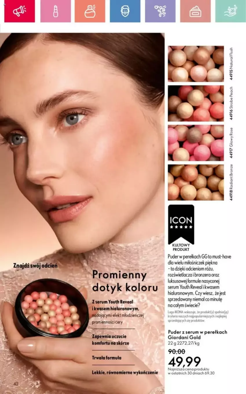 Gazetka promocyjna Oriflame - ważna 25.05 do 14.06.2025 - strona 146 - produkty: Bronzer, Giordani Gold, Mule, Mus, Puder, Rozświetlacz, Rum, Ser, Serum