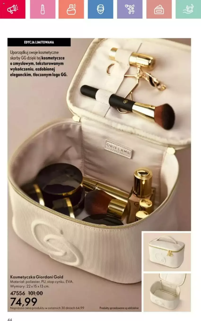 Gazetka promocyjna Oriflame - ważna 25.05 do 14.06.2025 - strona 148 - produkty: Cynk, Fa, Giordani Gold, Kosmetyczka, Por, Top