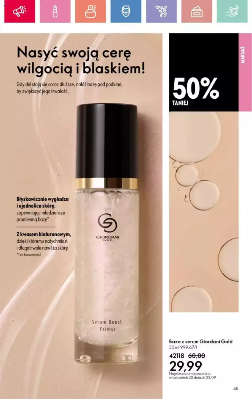 Gazetka promocyjna Oriflame - ważna 25.05 do 14.06.2025 - strona 149 - produkty: Giordani Gold, LG, Podkład, Rum, Ser, Serum
