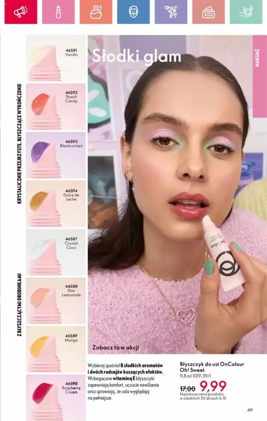 Gazetka promocyjna Oriflame - ważna 25.05 do 14.06.2025 - strona 155 - produkty: Błyszczyk do ust, Candy, Inka, Lack, Mango