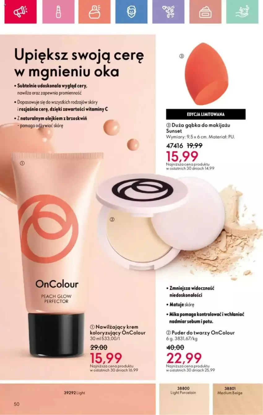 Gazetka promocyjna Oriflame - ważna 25.05 do 14.06.2025 - strona 157 - produkty: Makijaż, Olej, OnColour, Por, Puder, Puder do twarzy
