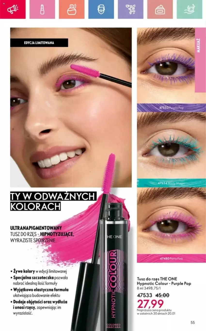 Gazetka promocyjna Oriflame - ważna 25.05 do 14.06.2025 - strona 166 - produkty: Pur, Szczoteczka, The ONE, Tran, Tusz