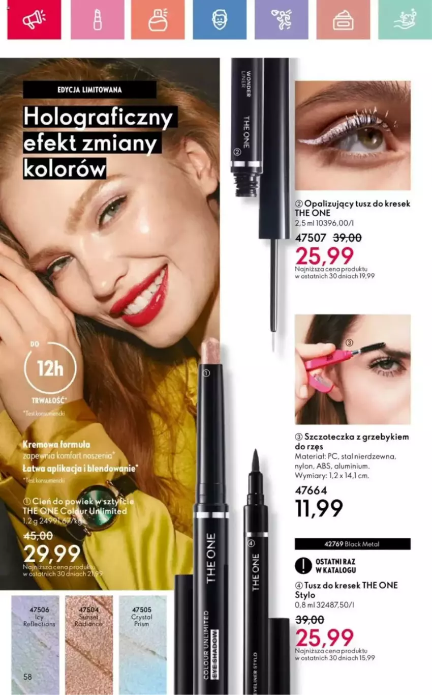 Gazetka promocyjna Oriflame - ważna 25.05 do 14.06.2025 - strona 172 - produkty: The ONE, Tusz