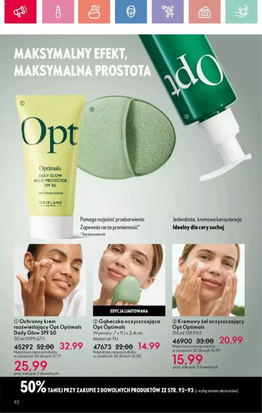 Gazetka promocyjna Oriflame - ważna 25.05 do 14.06.2025 - strona 26 - produkty: Ochronny krem, Optima, Optimals