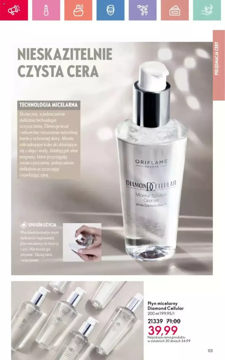Gazetka promocyjna Oriflame - ważna 25.05 do 14.06.2025 - strona 40 - produkty: Diamond Cellular, Mus, Płyn micelarny