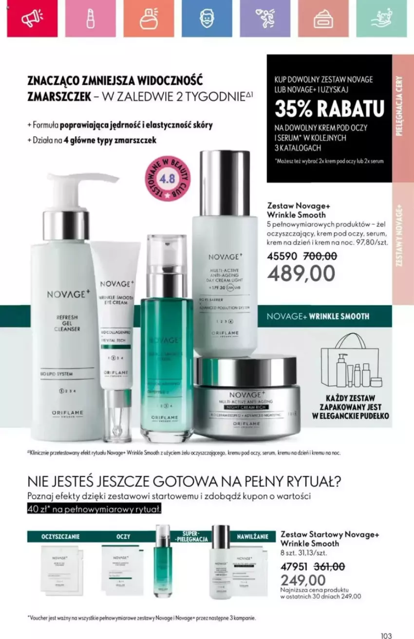 Gazetka promocyjna Oriflame - ważna 25.05 do 14.06.2025 - strona 42 - produkty: Fa, Krem na dzień, Krem na noc, Krem pod oczy, Mars, NovAge, Oriflame, Pudełko, Rum, Ser, Serum