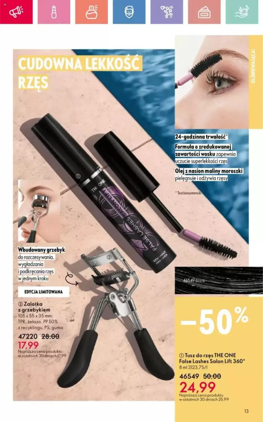 Gazetka promocyjna Oriflame - ważna 25.05 do 14.06.2025 - strona 57 - produkty: Fa, Maliny, Olej, The ONE, Tusz
