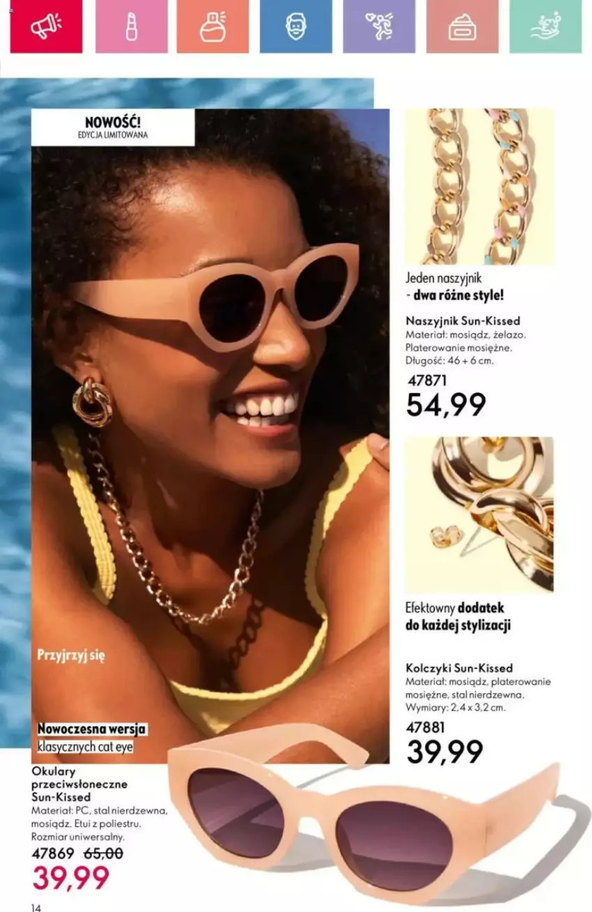 Gazetka promocyjna Oriflame - ważna 25.05 do 14.06.2025 - strona 68 - produkty: Kolczyki, Naszyjnik