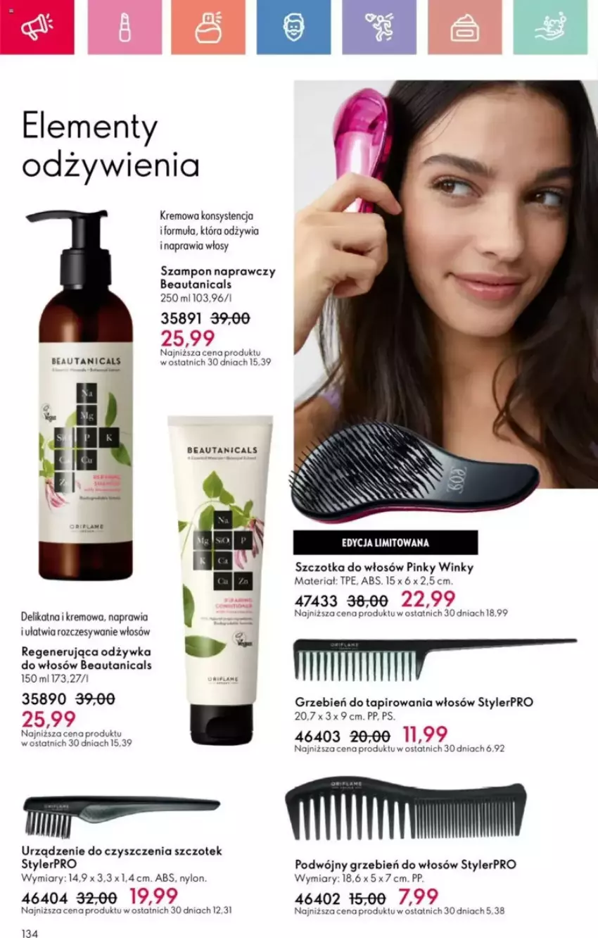 Gazetka promocyjna Oriflame - ważna 25.05 do 14.06.2025 - strona 85 - produkty: Odżywka, Szampon, Szczotka, Szczotka do włosów